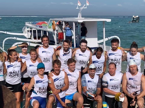 Bali Hope team after the outrigger race