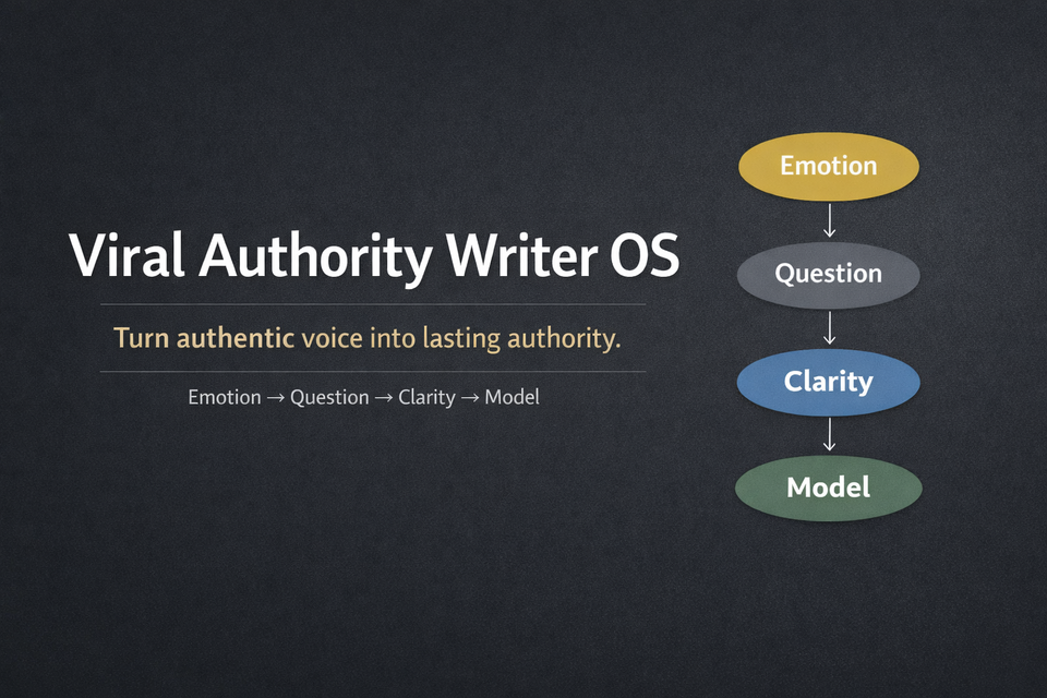 How to Use the Viral Authority Writer OS to Turn Your Authentic Voice into Viral Authority
