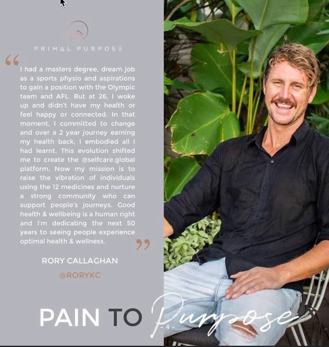 Primal Purpose magazine feature — Pain to Purpose, Rory Callaghan